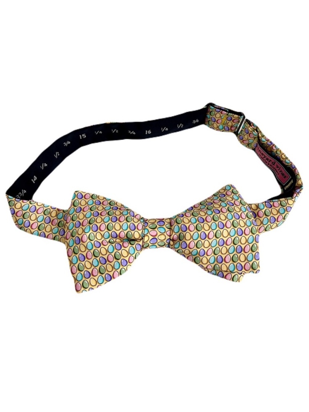 Vineyard Vines Yellow Easter Egg Silk Bow Tie